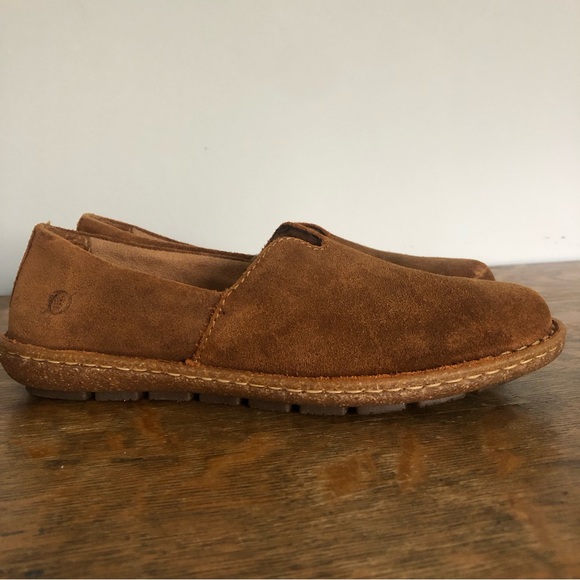 New Born Teresa Rust Distressed Leather Slip On Comfort Loafer Shoes - Picture 5 of 13